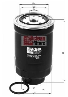CLEAN FILTERS Топливный фильтр DN 287/A